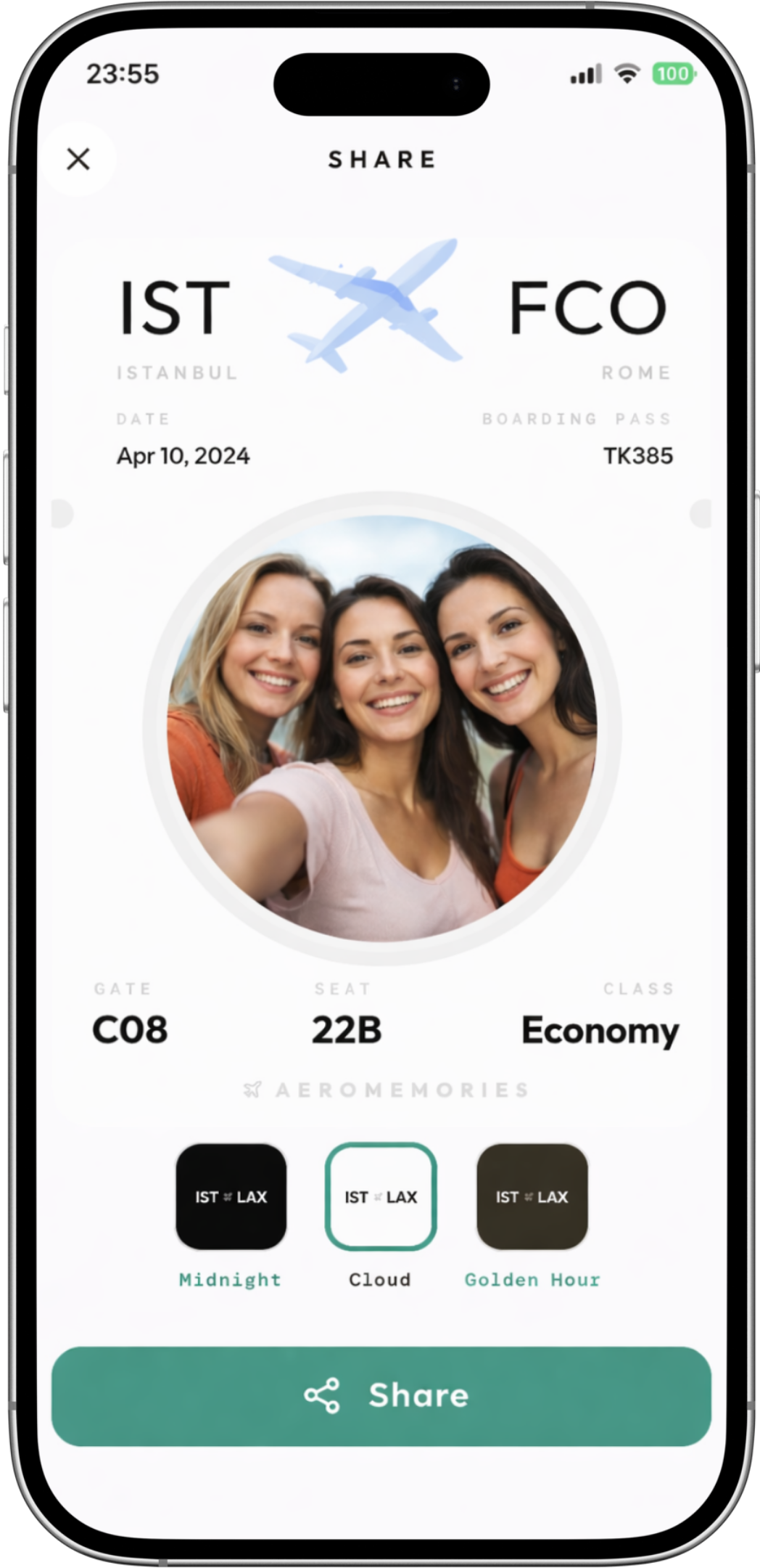 AeroMemories screen 2